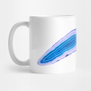 Blue agate slice mineral Mug